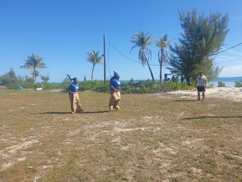 High school students play games at Camp Abaco during the 2022-2023 Spiritual Emphasis Week.