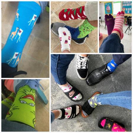 Crazy Socks Day in support of World Down Syndrome Day!