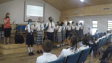 Our prefects recited the Agape Christian School Prefect Oath.