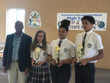 Agape High School Students Earn Trophies at the 2017-2018 Abaco District Science and Math Competition