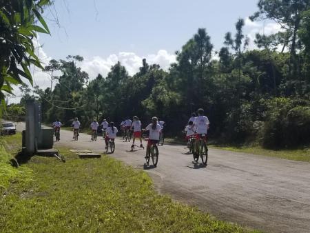 Primary School Students Go Bike-Riding